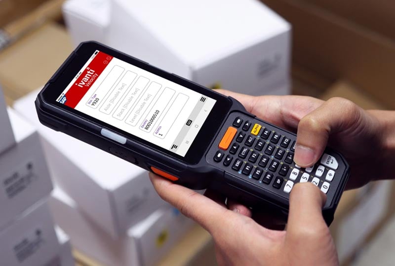 person holding a mobile device
