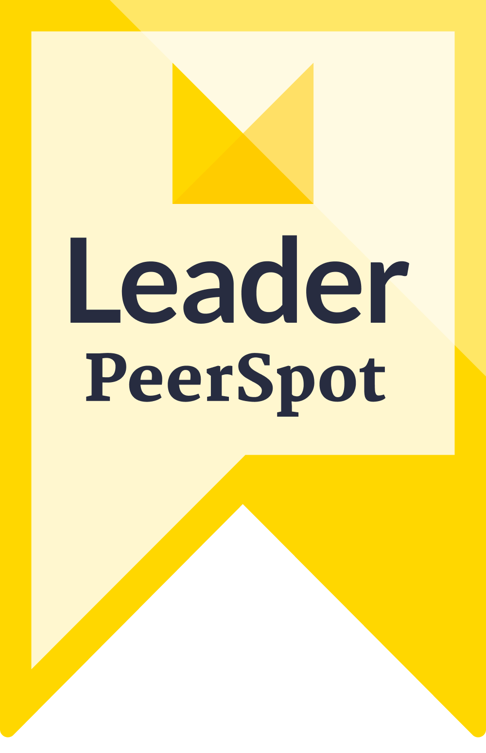 Geometric badge reading “Leader PeerSpot”