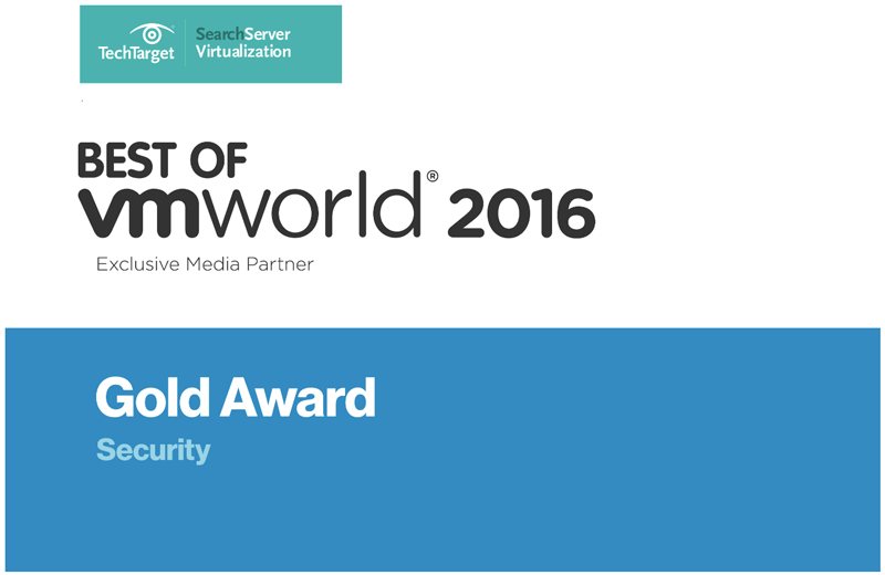 best of vmworld 2016 gold award graphic