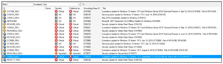 managing windows 10 cumulative updates screenshot