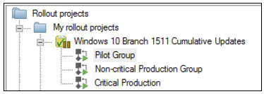 rollout projects - windows 10 branch 1511 cumulative updates screenshot