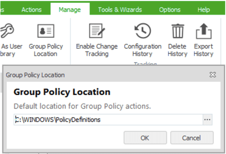 group policy location screenshot