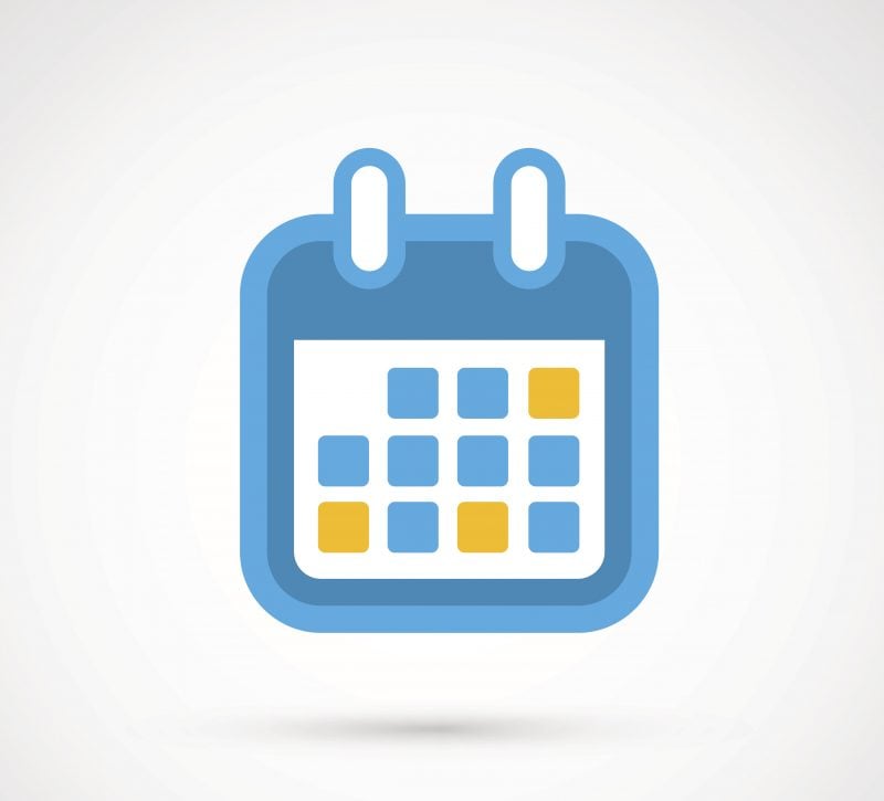 a picture of a calendar icon