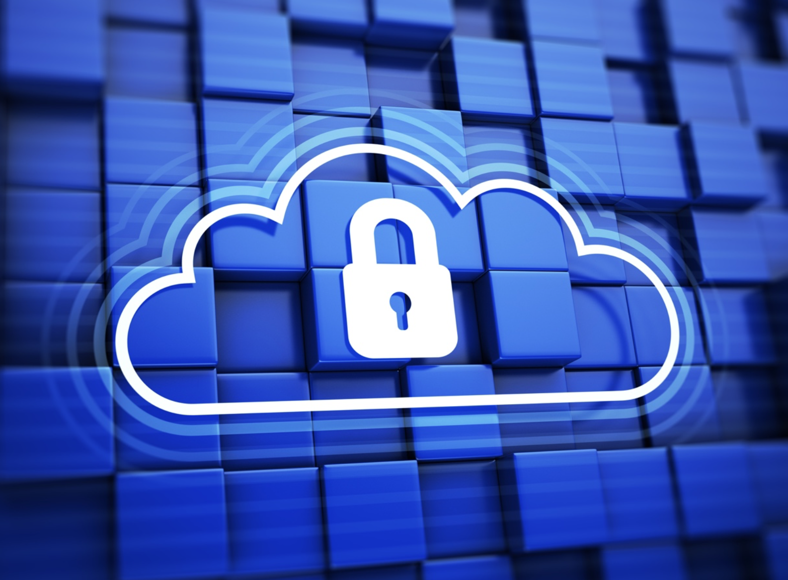 lock and cloud tech graphic
