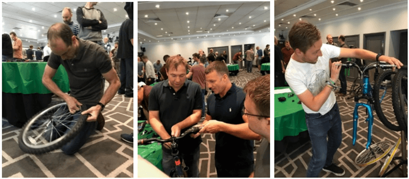 ivanti charity bike build photos