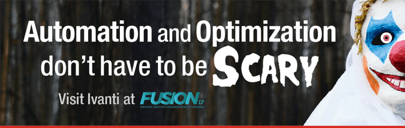 automation and optimization halloween graphic for ivanti and fusion