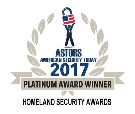 Astors American Security Today 2017 Homeland Security Award graphic