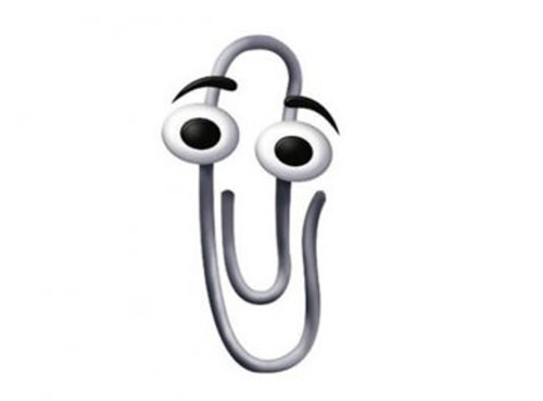 cartoon paperclip w eyes