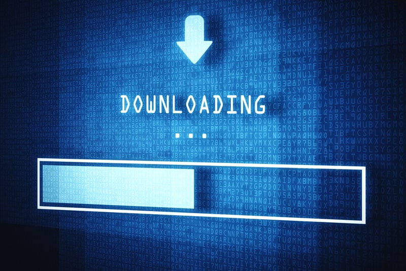 tech downloading graphic