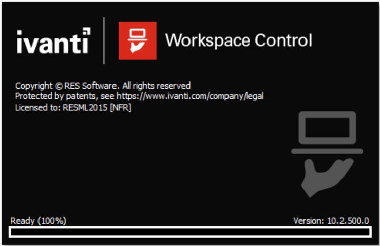 ivanti workspace control - loading screen screenshot