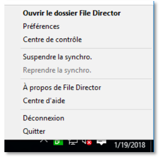 ouvrir le dossier file director - screenshot