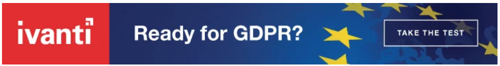 Ivanti - Ready for GDPR - take the test - graphic