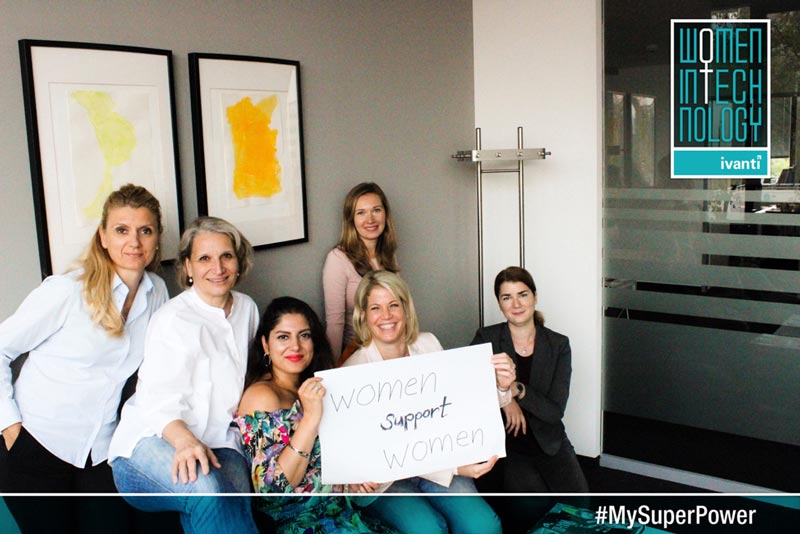 women in technology - #mysuperpower - women holding 1 sign