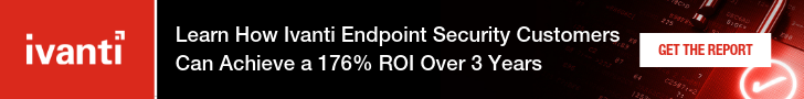 How Ivanti Endpoint Security Customers Can Achieve a 176% ROI Over 3 Years - DOWNLOAD THE STUDY 