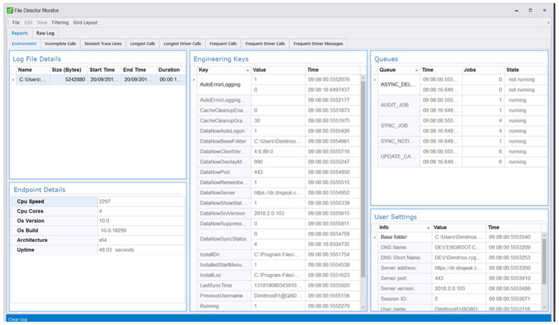 filter editor - endpoint analysis - environment screenshot