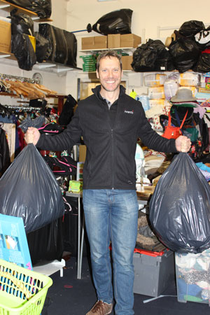 david in charity shop