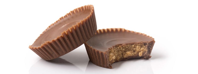 two peanute butter cups