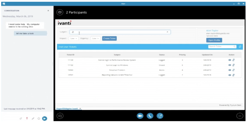 ivanti cloud chat