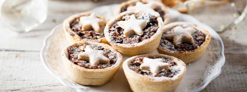 mince meat pies on plate