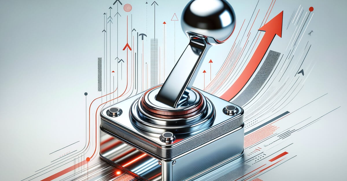 futuristic image of a lever