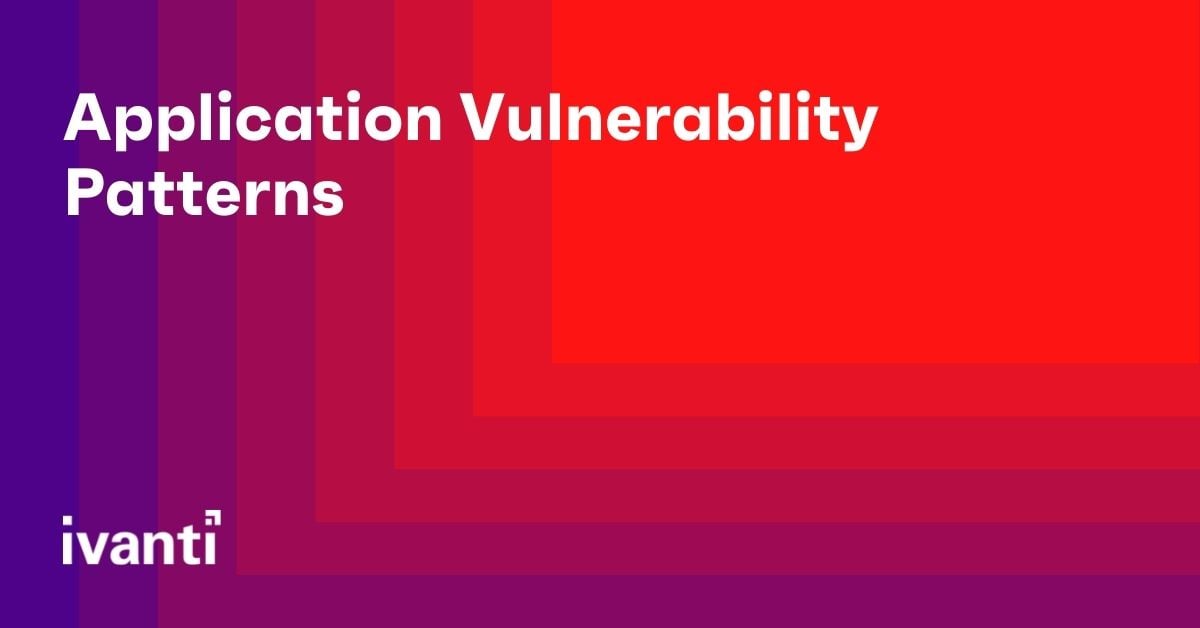 application vulnerability patterns