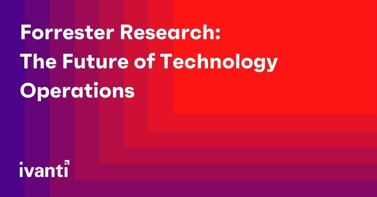 forrester research the future of technology operations