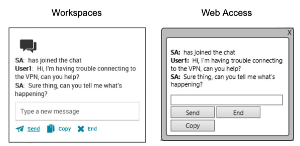 service desk: workspaces and web access