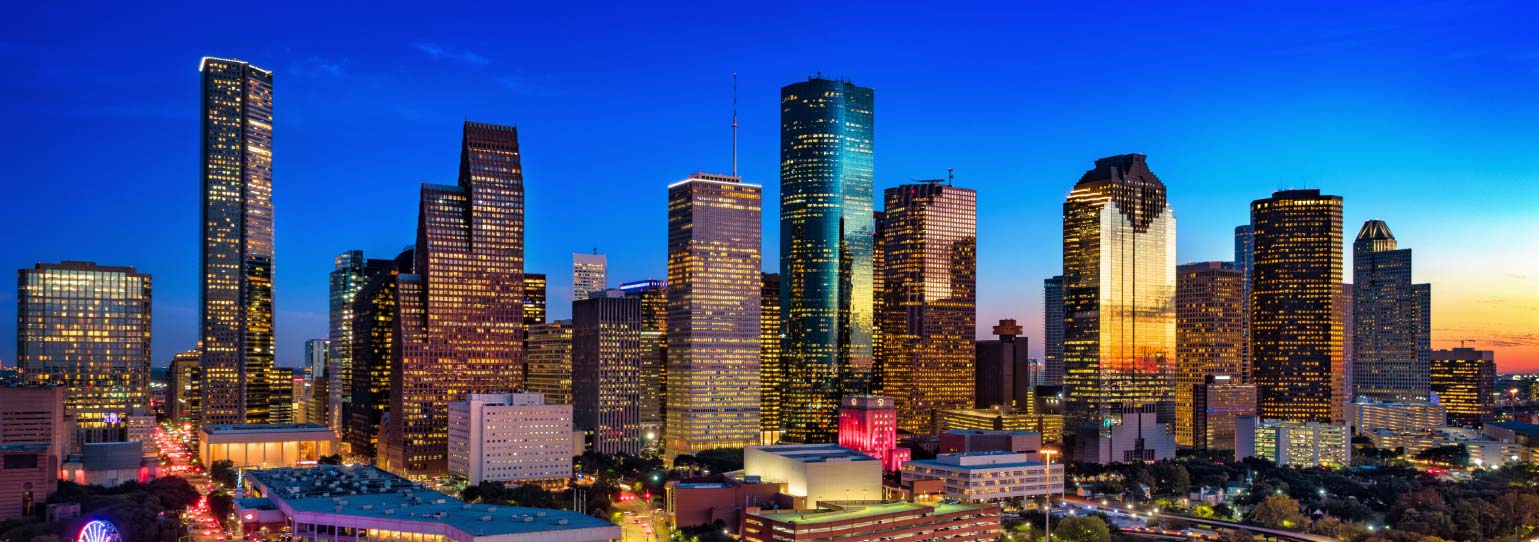 image of the houston skyline