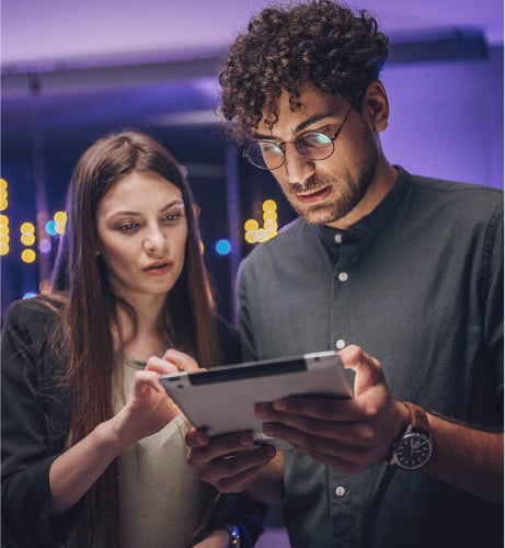users using a tablet