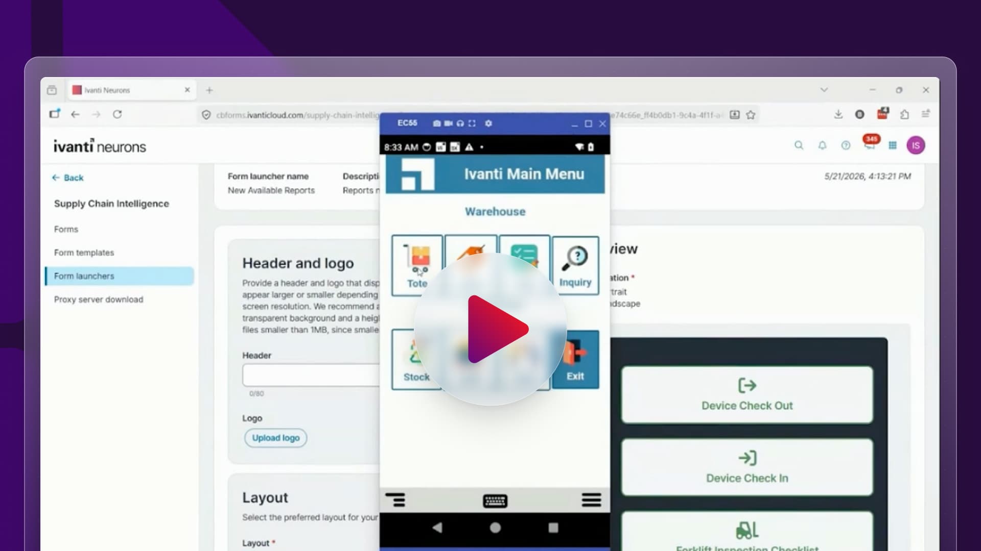 How do Velocity Forms launch within Workflows