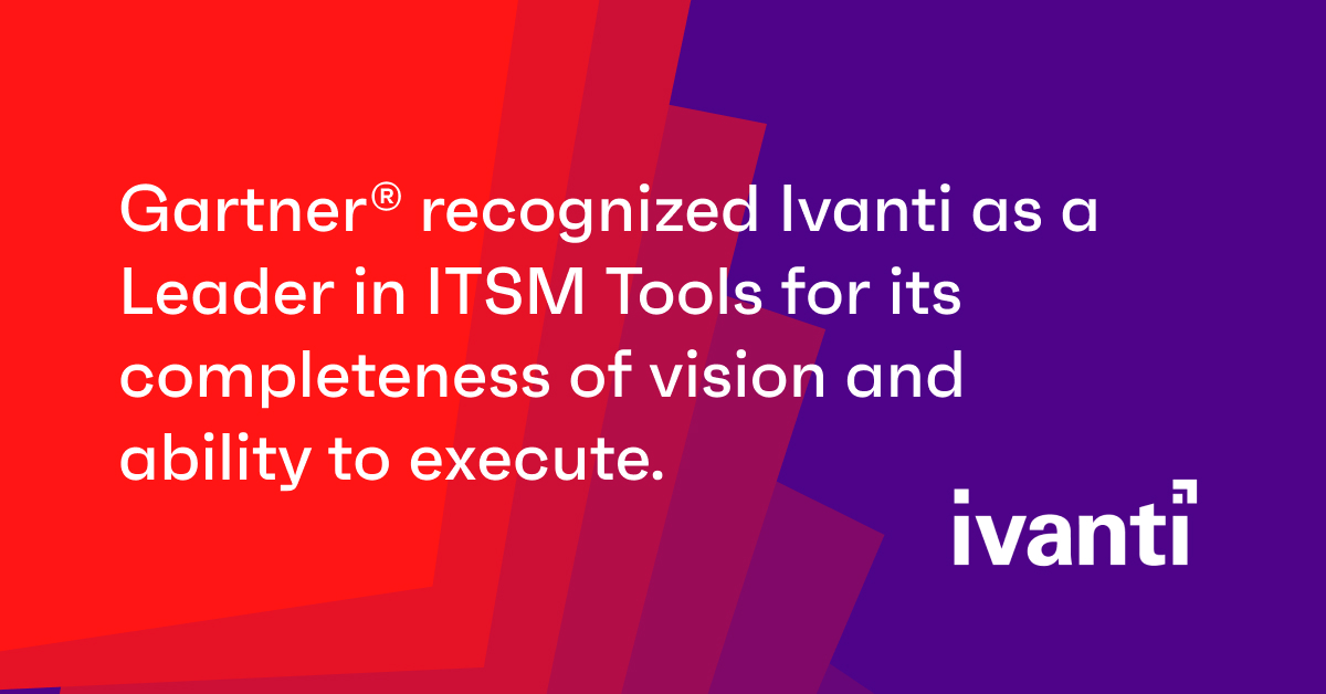 21 Magic Quadrant For It Service Management Tools Ivanti