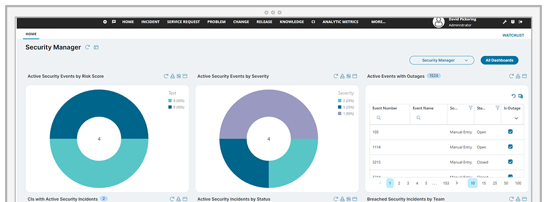 screenshot of Ivanti Neurons for Security Operations Management