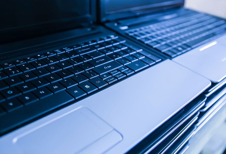 two laptop keyboards