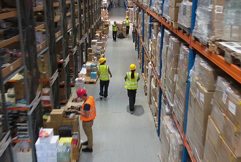 warehouse workers